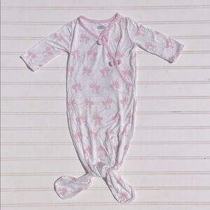 MUD PIE VGUC Bamboo French Bow Knotted Nightgown